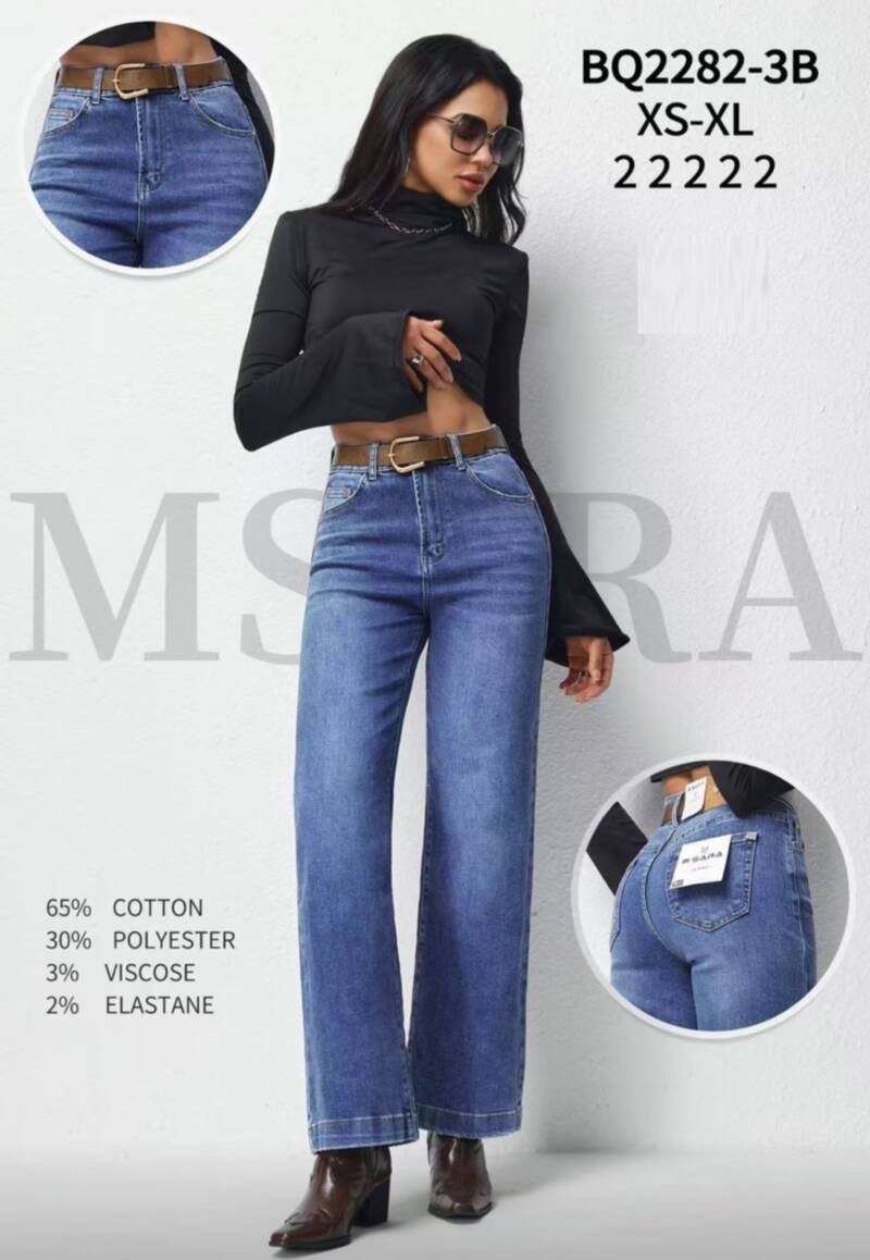 Spodnie damskie jeansy Roz XS-XL, 1 Kolor Paczka 10 szt